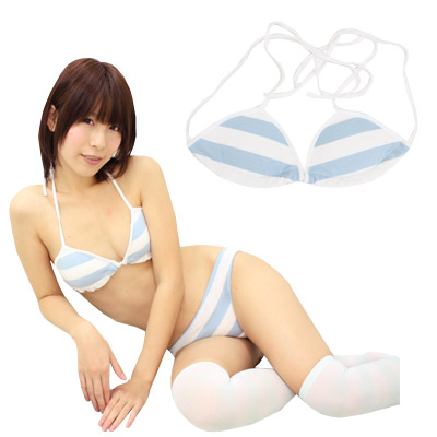 ボーダー三角ビキニブラ(しま三角ブラ) ボーダー三角ビキニブラ(しま三角ブラ)