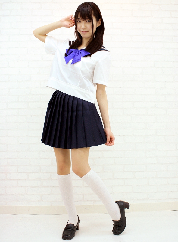 青いリボンのセーラー服（夏服）　Ｍ